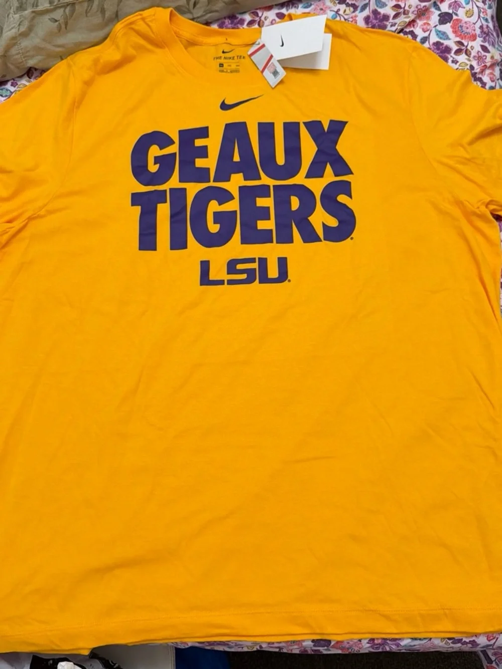 Nike Gold LSU 'Geaux Tigers' Short-Sleeve Tee